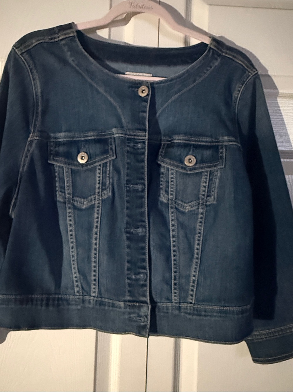 torrid Denim Jacket in Dark Blue